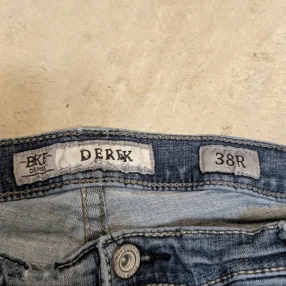 BKE Derek Men's 38R (36x31) Denim Jeans Blue - Picture 4 of 8